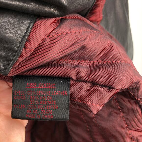 Nicole Miller Black Genuine Leather Jacket Blazer Women’s Size M Medium Retro - Picture 6 of 6